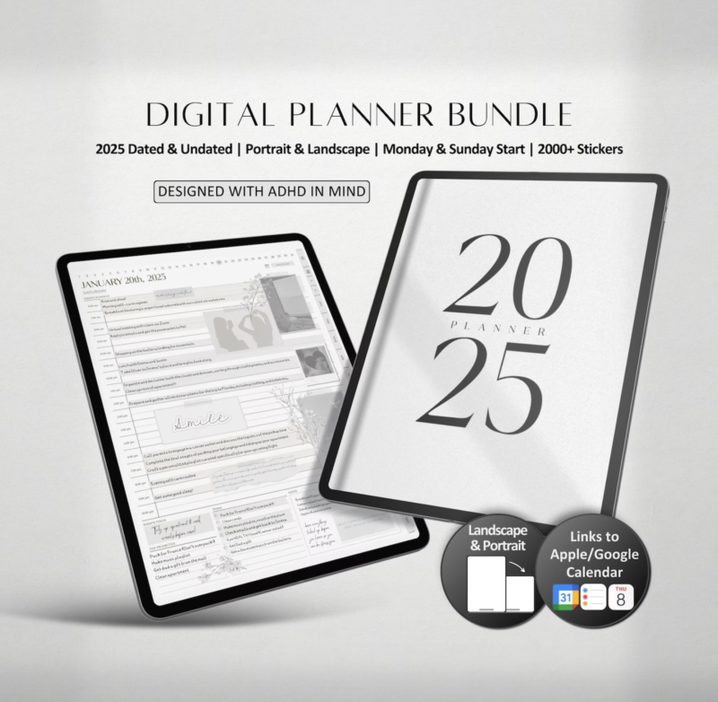 2025 Digital Planner BUNDLE | Digital Goodnotes Planner