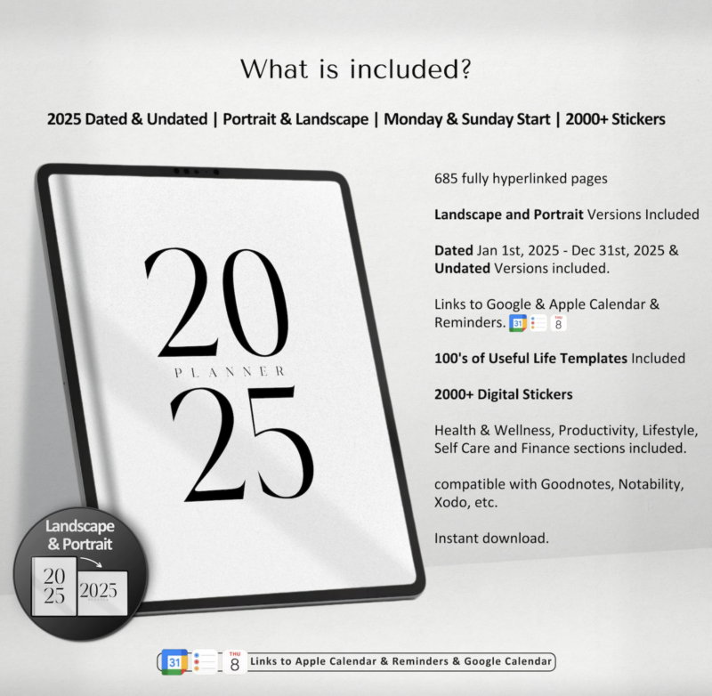 2025 Digital Planner BUNDLE | Digital Goodnotes Planner - Image 2