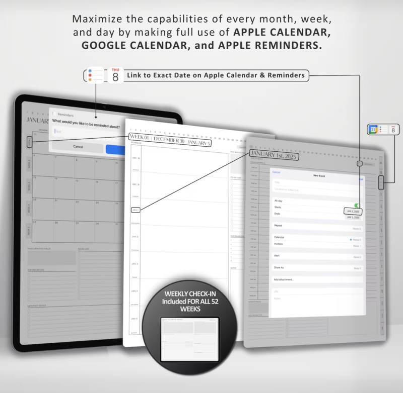 2025 Digital Planner BUNDLE | Digital Goodnotes Planner - Image 7